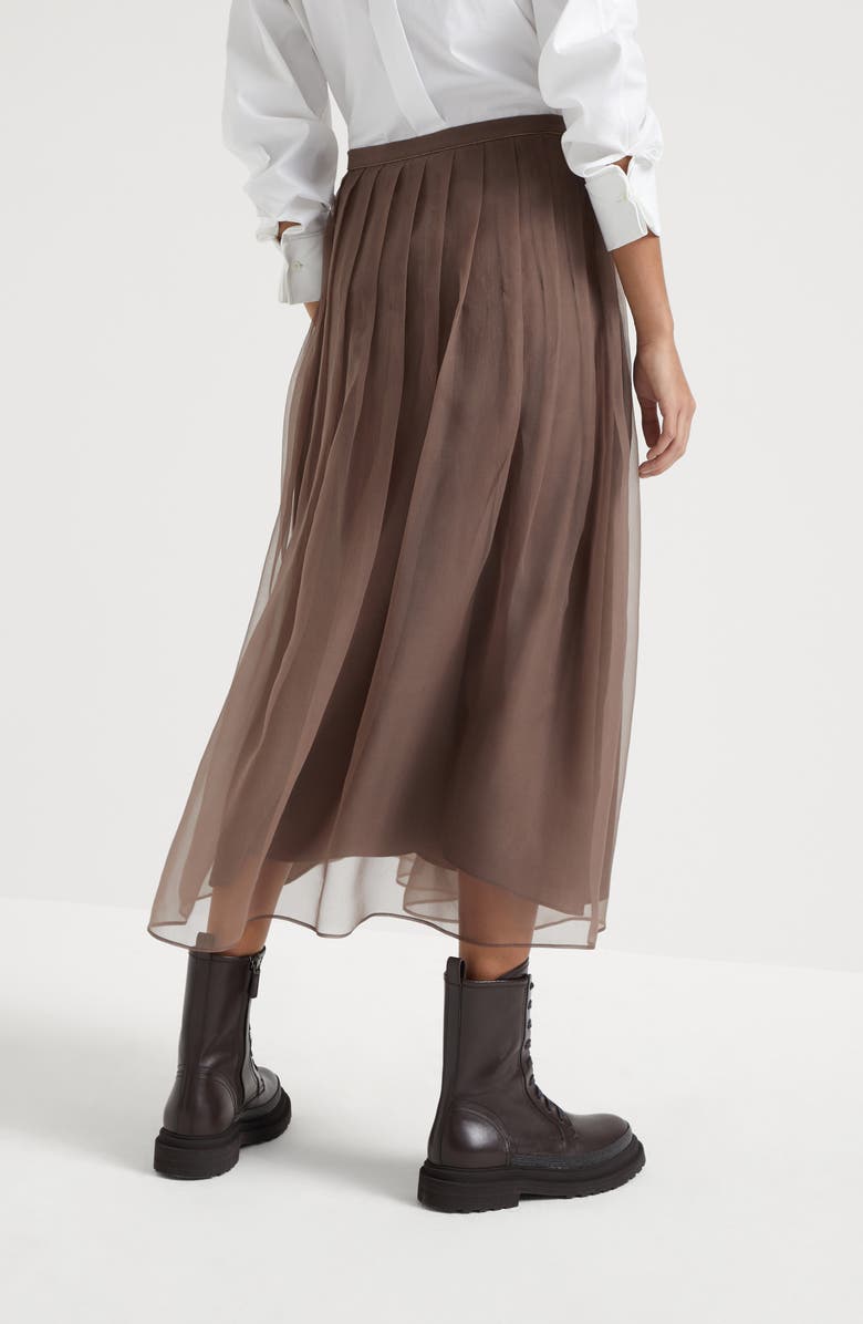 Brunello Cucinelli Pleated Midi skirt, Alternate, color, 