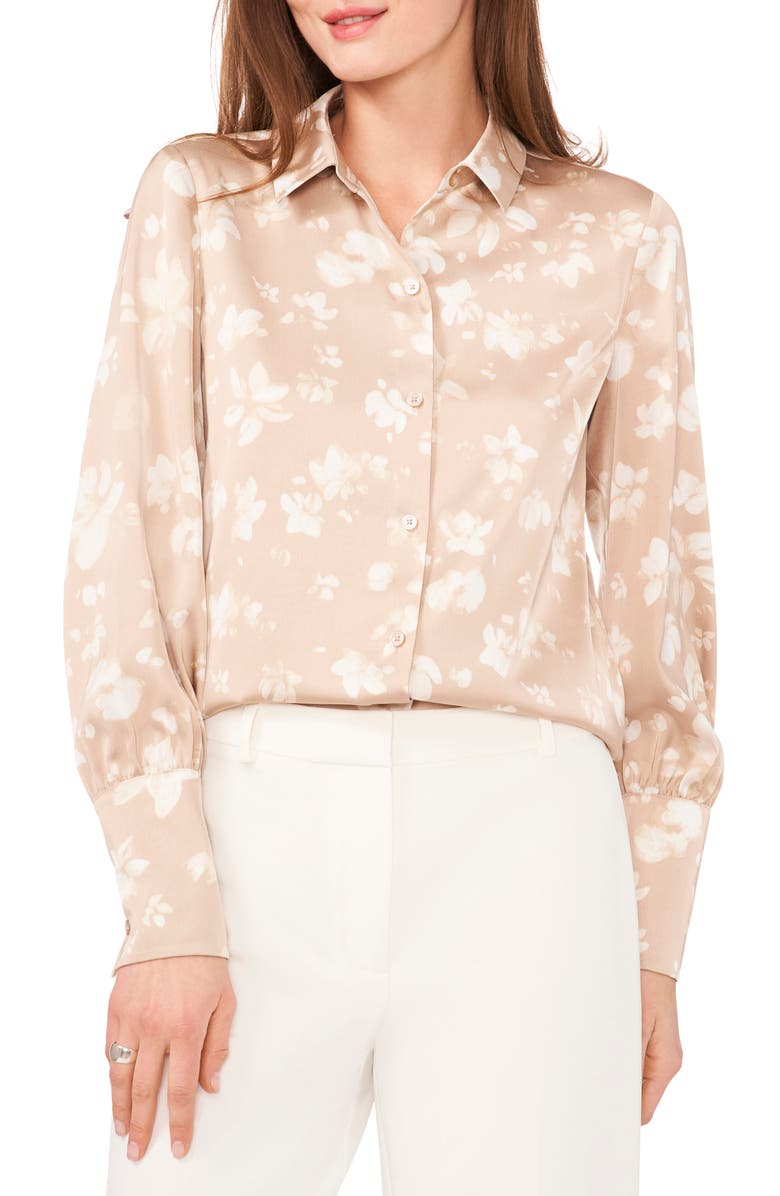 Halogen<sup>®</sup> Print Button-Up Shirt, Main, color, 