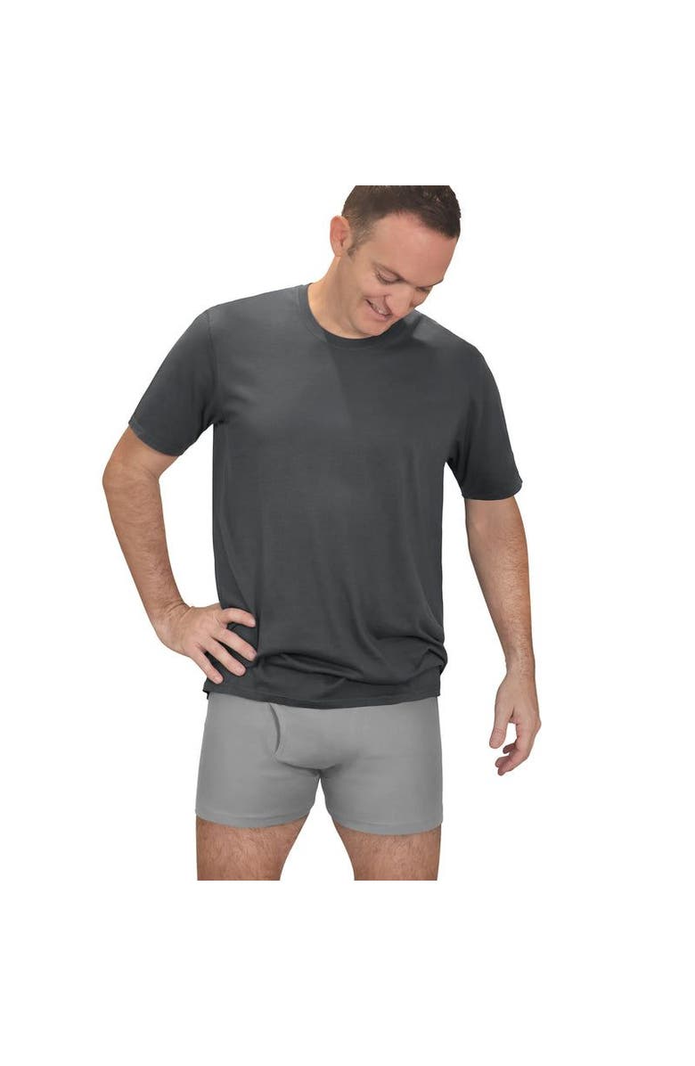 City Threads USA-Made Organic Soft Cotton Boxer Briefs, Alternate, color, Charcoal