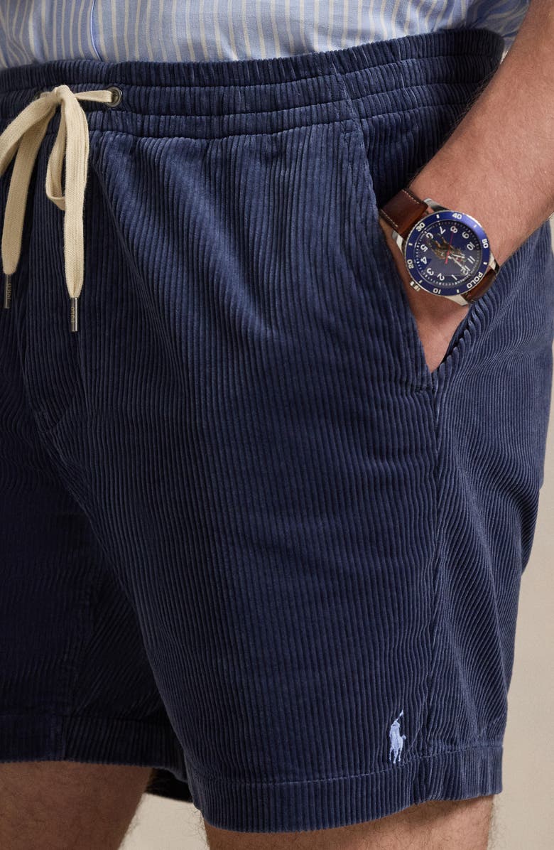 Polo Ralph Lauren Prepster Corduroy Shorts, Alternate, color, Boston Navy