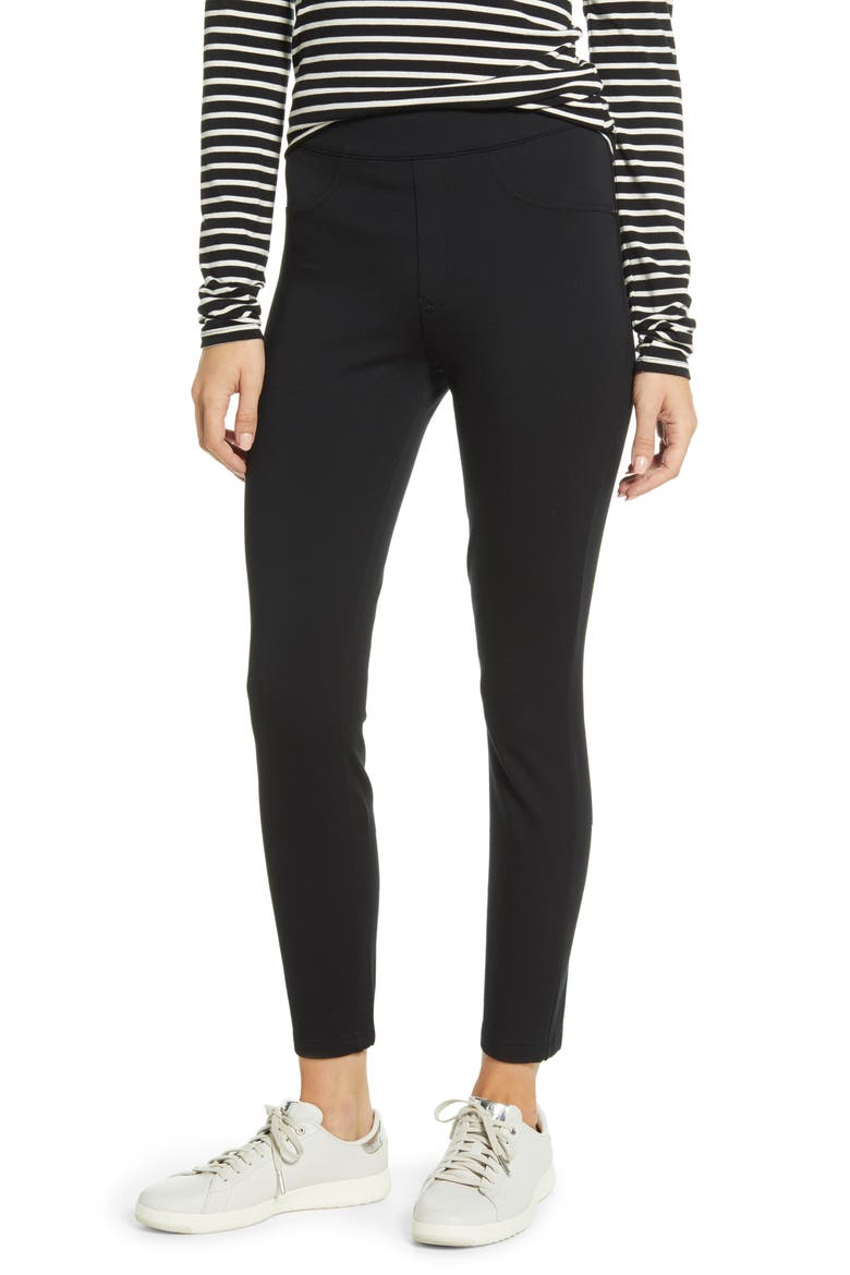 The Perfect Pants Four-Pocket Ankle Pants, Main, color, VERY BLACK