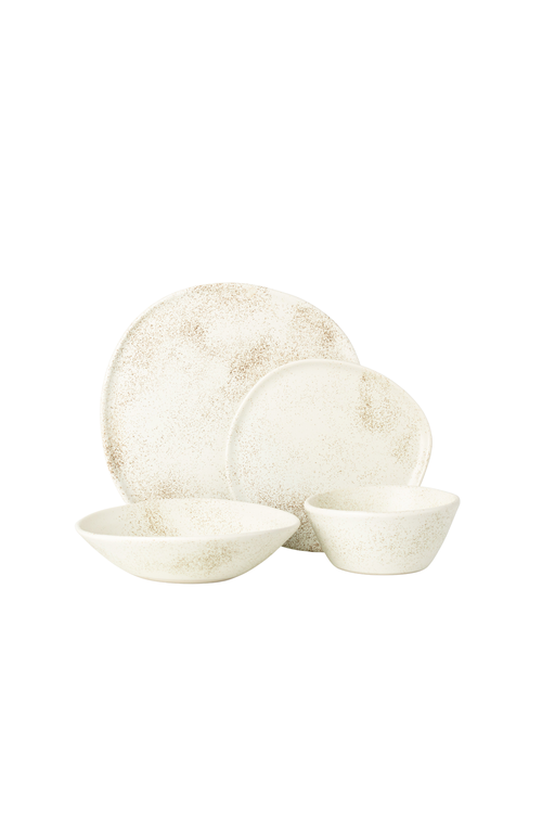 Haand Ripple Dinner Setting Set In Brown