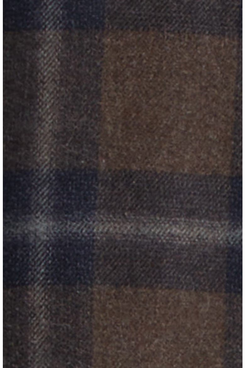 Check Brushed Cotton Flannel Button-Down Shirt, Alternate, color, BARK CHECK