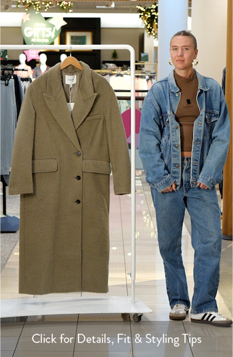 Longline Brushed Coat, sales video thumbnail