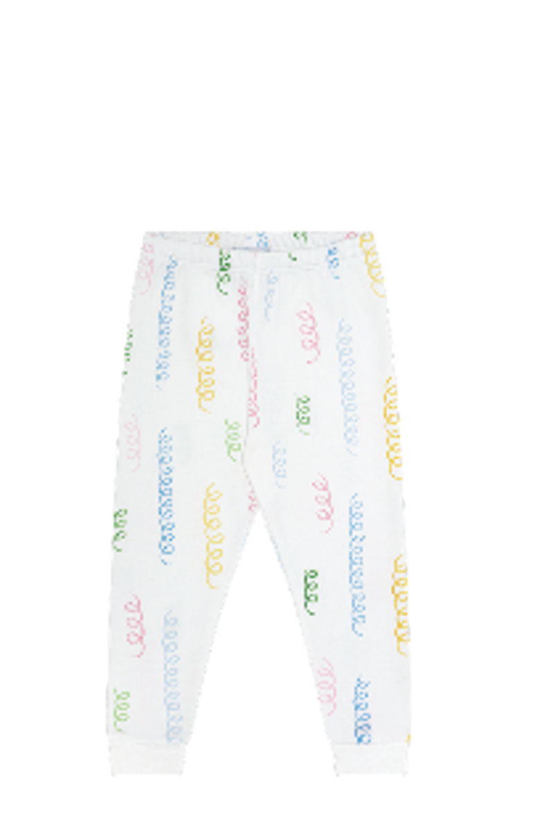 Nellapima Spirals Print Pajama - Baby, Alternate, color, White Multi