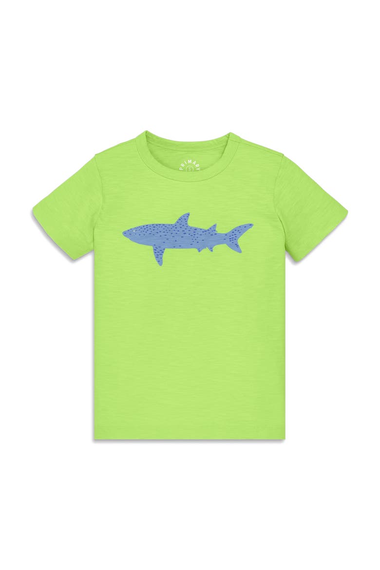 Kids Shark Tee, Main, color, Lime Shark