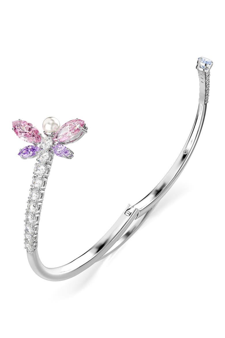x Ariana Grande Multicolor Crystal Bangle, Alternate, color, SILVER/ MULTI