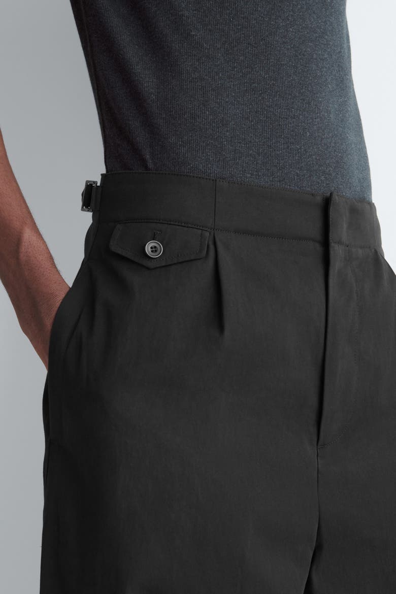 Pocket-detail Relaxed-fit Wide-leg Pants, Alternate, color, BLACK