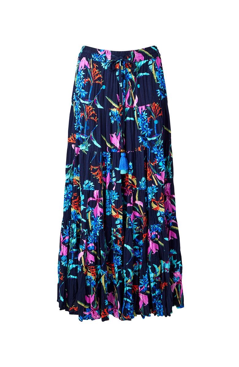 Joe Browns Boho Tiered Maxi Skirt, Alternate, color, Floral Tropical