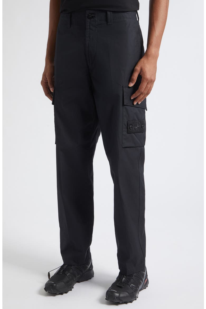 Cotton Cargo Pants, Alternate, color, V0029 BLACK