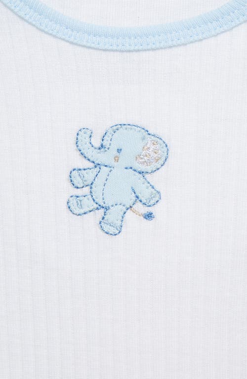 Little Me Baby Boys Cute Cotton Bodysuits & Pants, 5 Piece Set In Blue