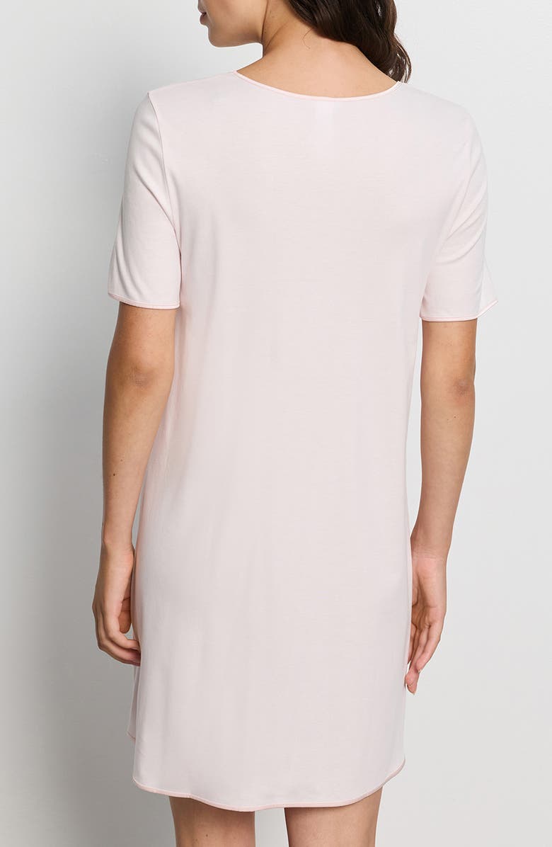 Hanro Cotton & Silk Nightshirt, Alternate, color, Honeydew