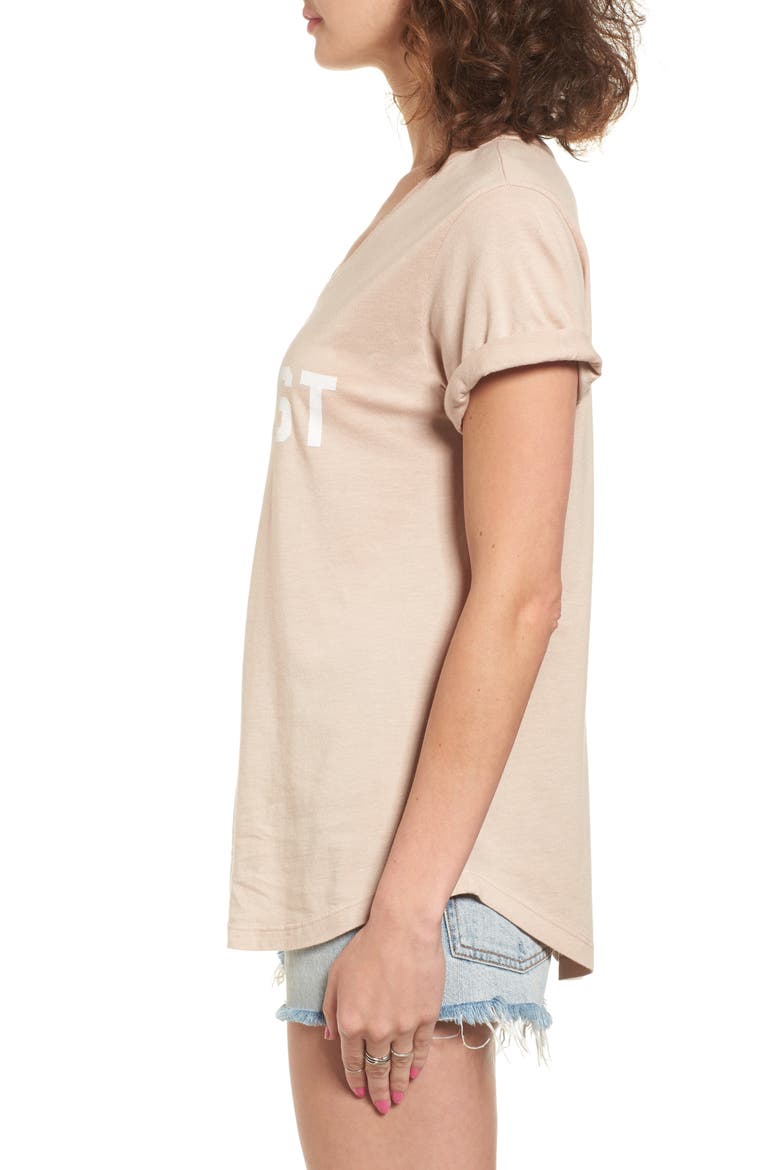 Feminist Graphic Tee, Alternate, color, TOASTED ALMOND
