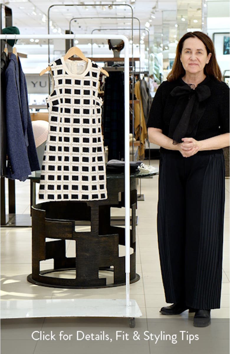 Open Stitch Sleeveless Sheath Dress, sales video thumbnail