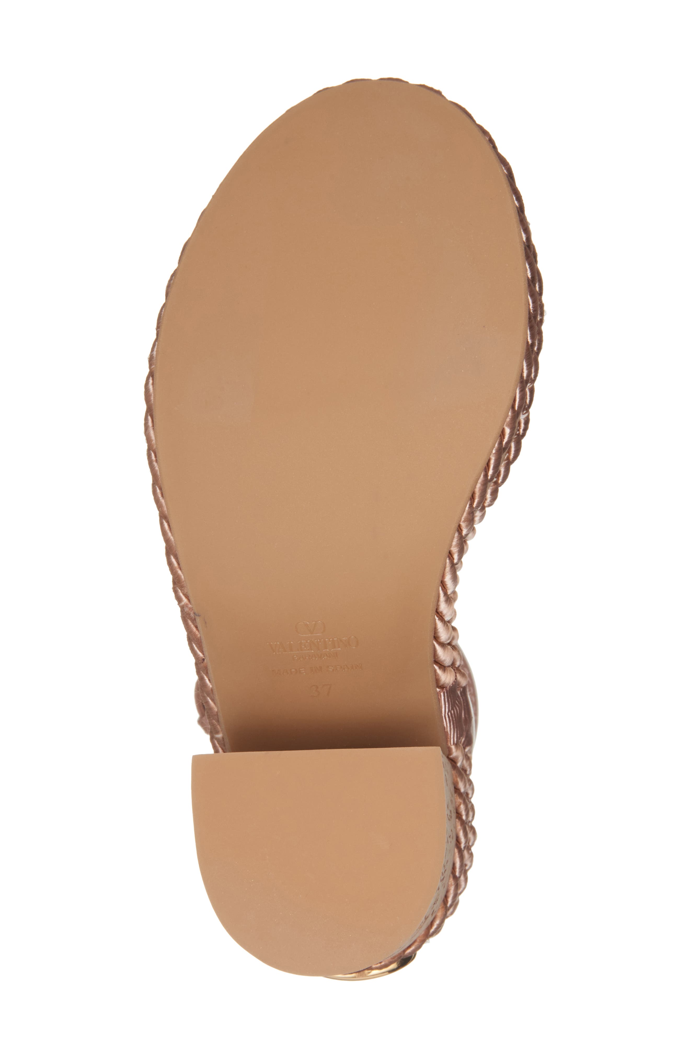 Valentino Garavani VLOGO Platform Sandal, Alternate, color, Rose Canelle