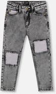 Deux par Deux French Terry Pants with Contrasting Patch