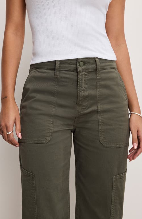 GOOD AMERICAN GOOD AMERICAN CROP TWILL CARGO PANTS