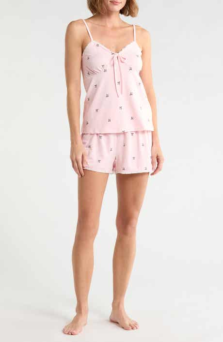 French Connection Bow Print Camisole & Shorts Pajama Set