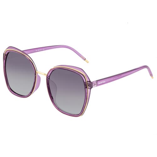 Bertha Jade Polarized Sunglasses In Purple/black