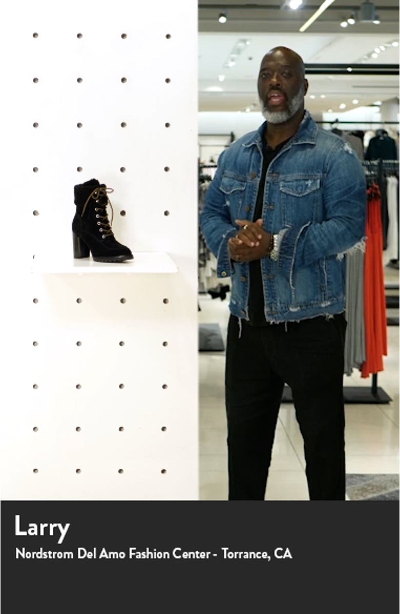 Nina Genuine Shearling Bootie, sales video thumbnail