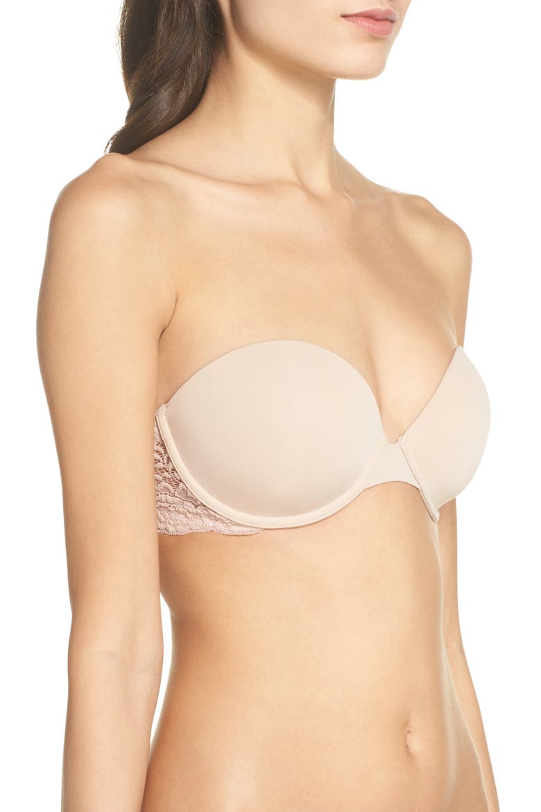 Goddess Multi-Way Strapless Bra, Alternate, color, CASHMERE