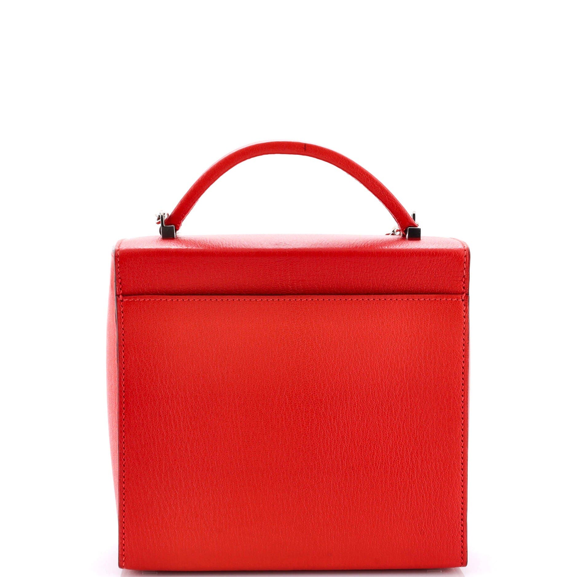 Pre-Owned Hermes Cinhetic Top Handle Bag Chevre Mysore, Alternate, color, 