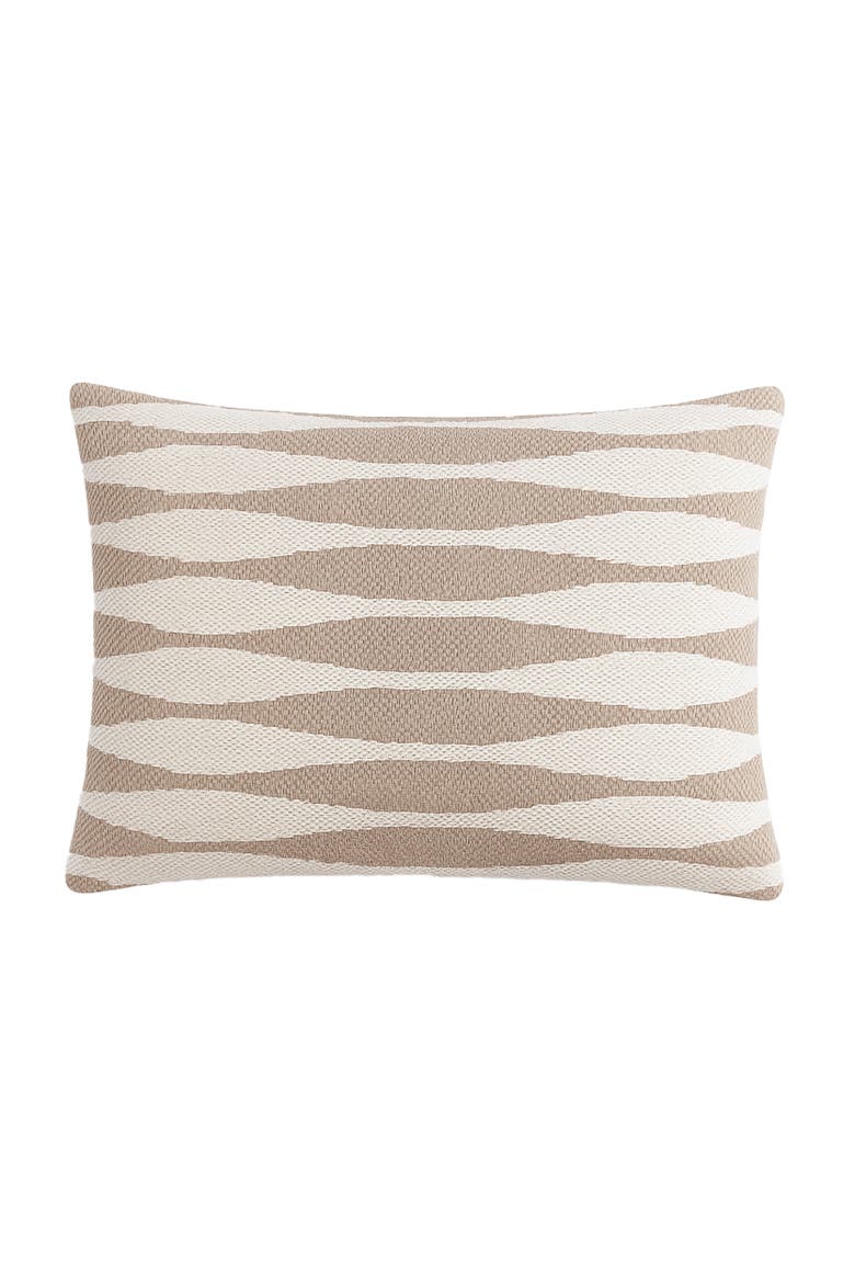 Serene Wave Pillow, Alternate, color, Rustic Beige
