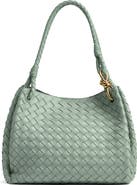 Bottega Veneta Large Andiamo Intrecciato Leather Top Handle Bag