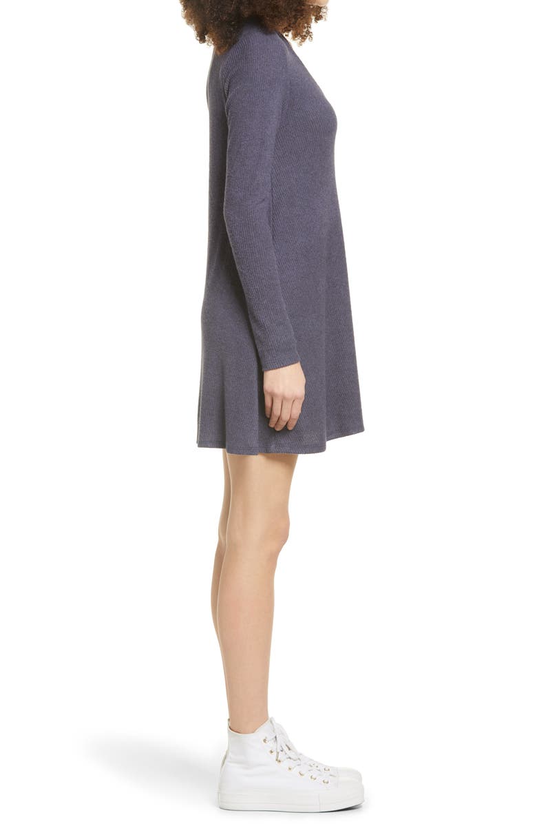 Lulus Sweet Comfort Long Sleeve Swing Sweater Dress, Alternate, color,