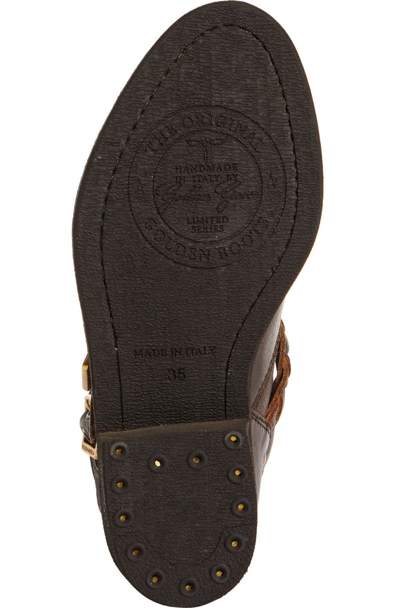 Golden Goose Biker Harness Low Boot, Alternate, color, Dark Brown