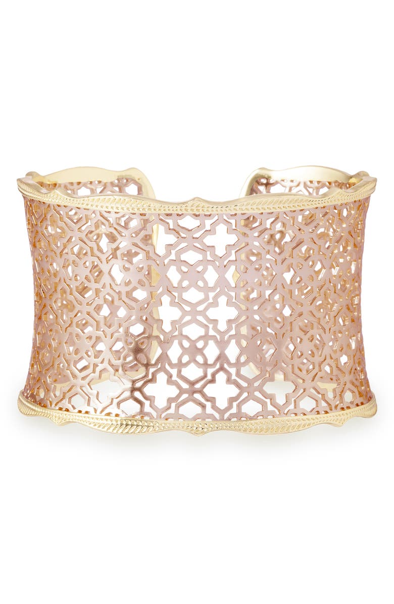 Kendra Scott Mystic Bazaar - Candice Wide Cuff, Alternate, color, Rose Gold/ Gold