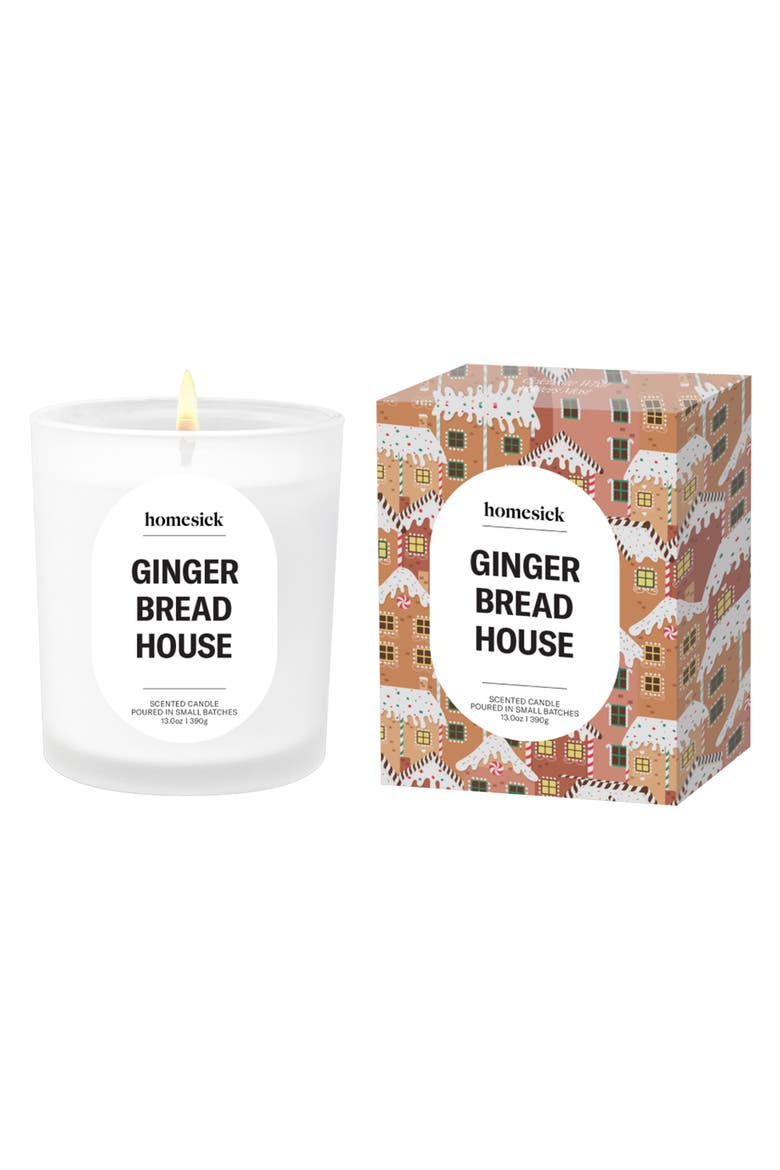 Gingerbread House Scented Candle, Main, color, NO COLOR