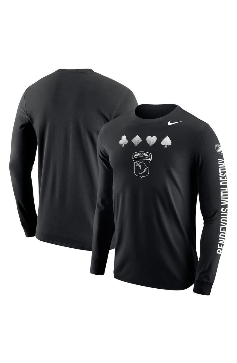 Nike Youth Nike Black Army Black Knights 2024 Rivalry Collection Suit Long Sleeve T-Shirt, Alternate, color, Black