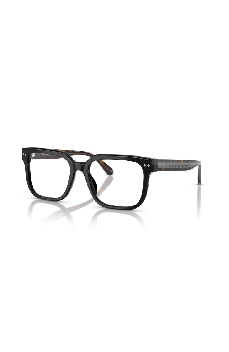 Ralph Lauren 51mm Rectangle optical glasses, Main, color, Black