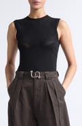 SPORTMAX Pavido Mesh Accent Sleeveless Sweater