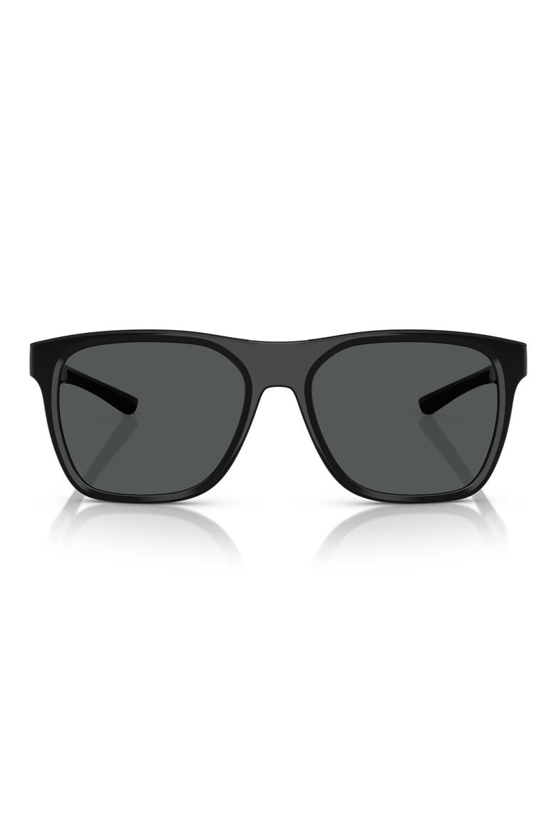 57mm Square Sunglasses, Main, color, GREY