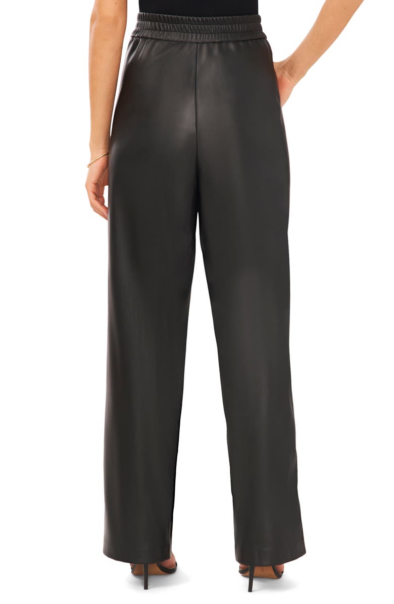 Halogen<sup>®</sup> Faux Leather Pants, Alternate, color, Rich Black 060