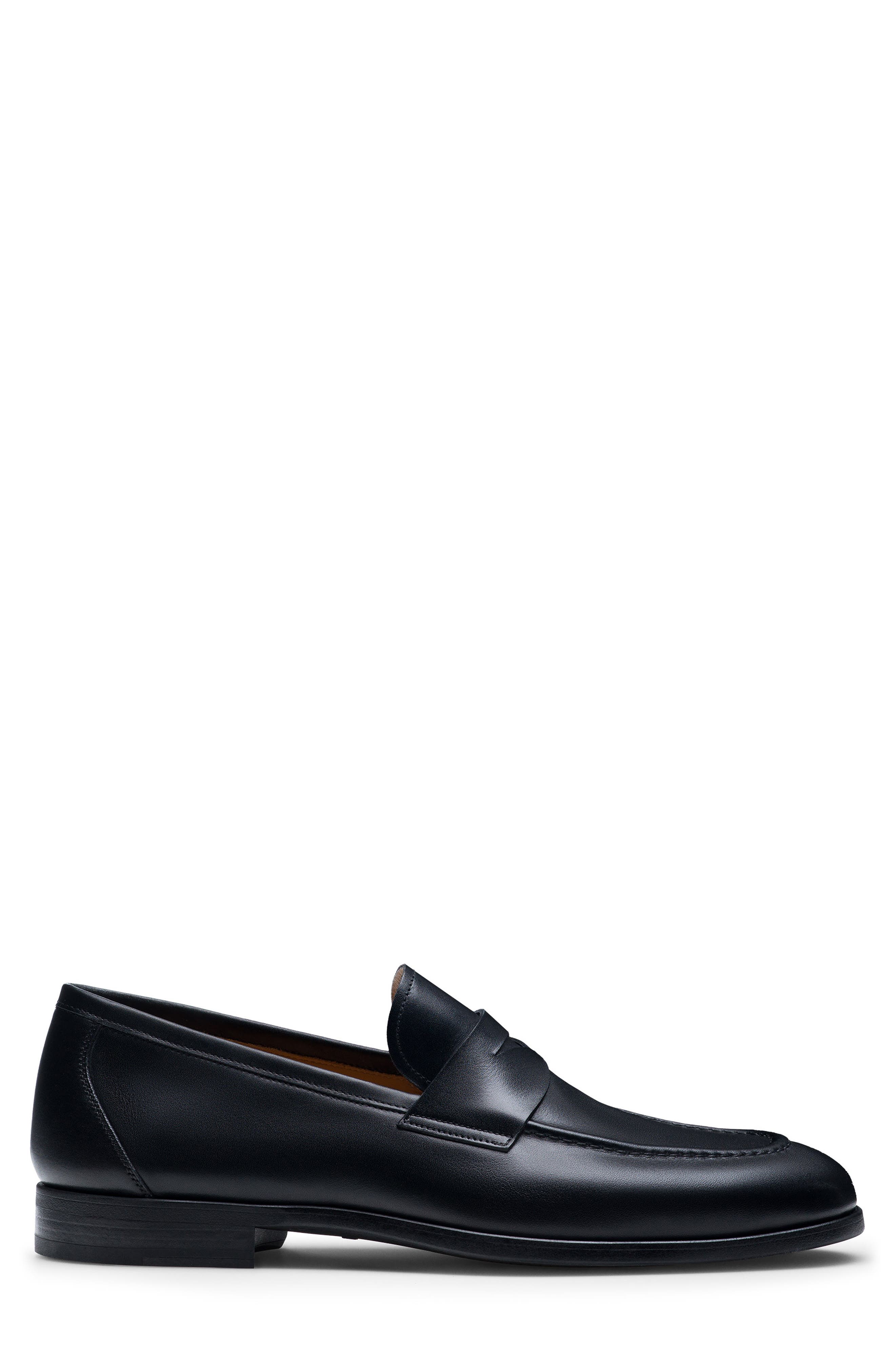 Magnanni Magico Penny Loafer, Alternate, color, Black