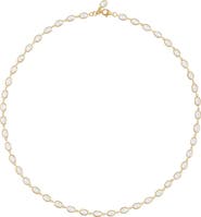Freya Rose Oval Crystal Framed Necklace