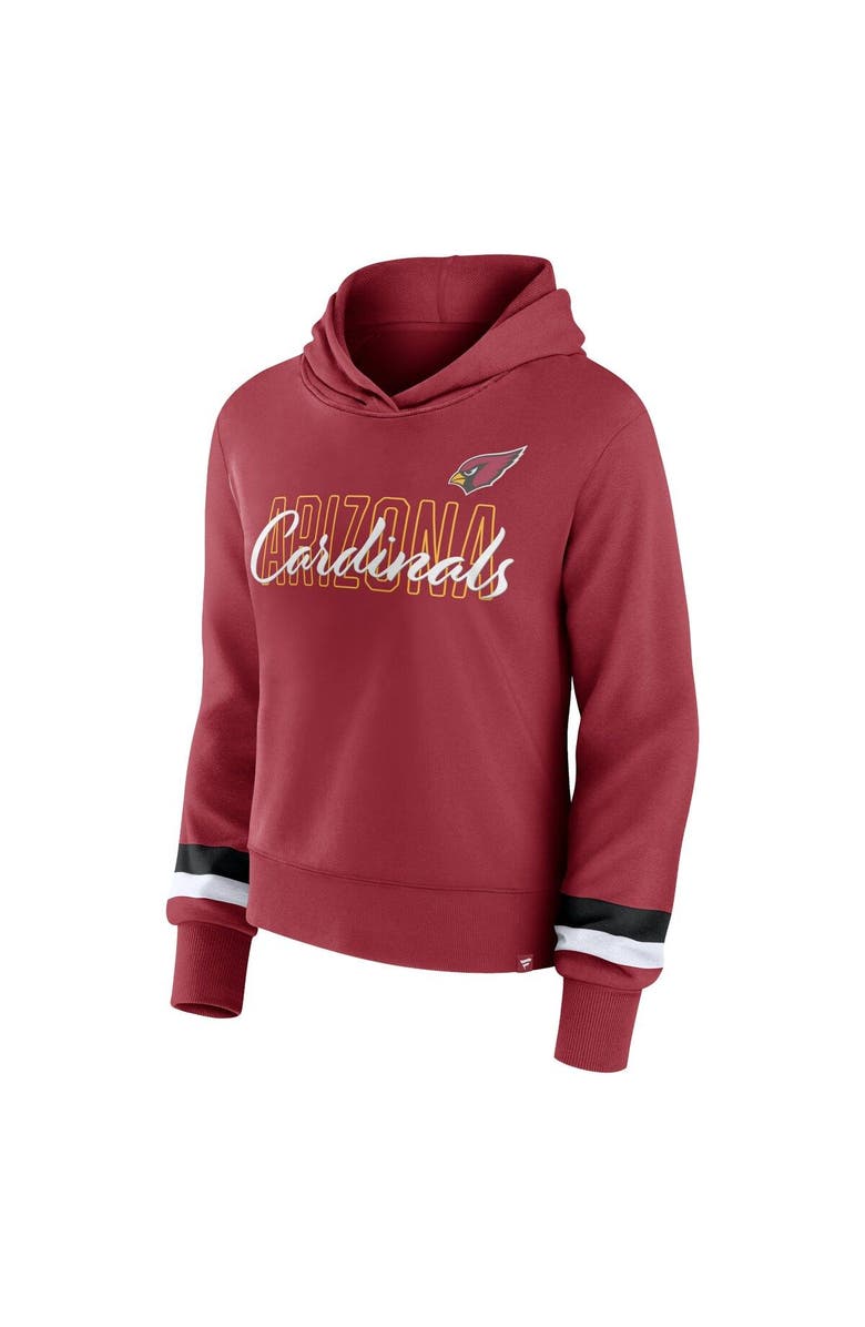 FANATICS Women's Fanatics Branded  Cardinal Arizona Cardinals Over Under Pullover Hoodie, Alternate, color, Cardinal