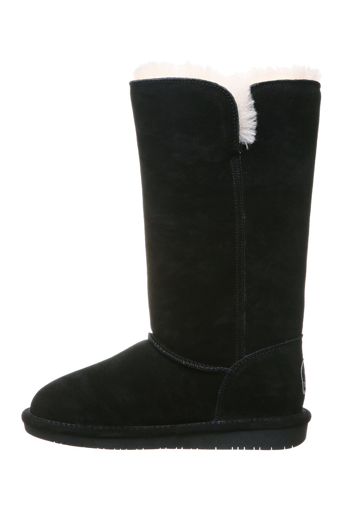 BEARPAW Lori Suede Faux Fur Tall Boot, Main, color, 