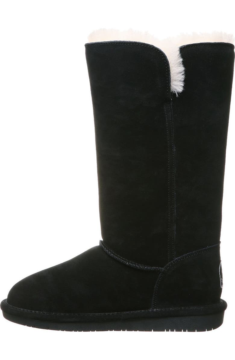 BEARPAW Lori Suede Faux Fur Tall Boot, Main, color,