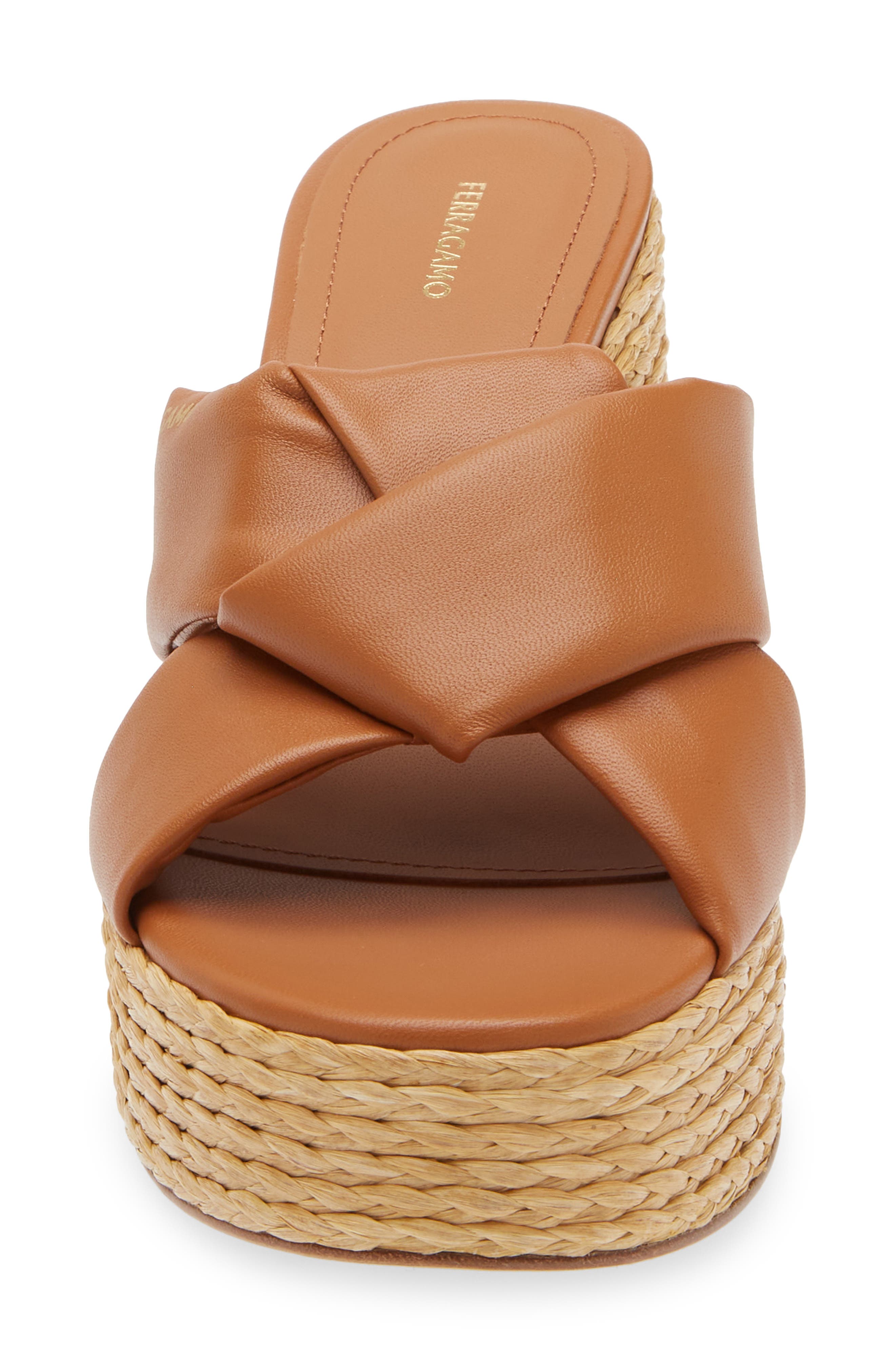 FERRAGAMO Douglas Platform Slide Sandal, Alternate, color, 