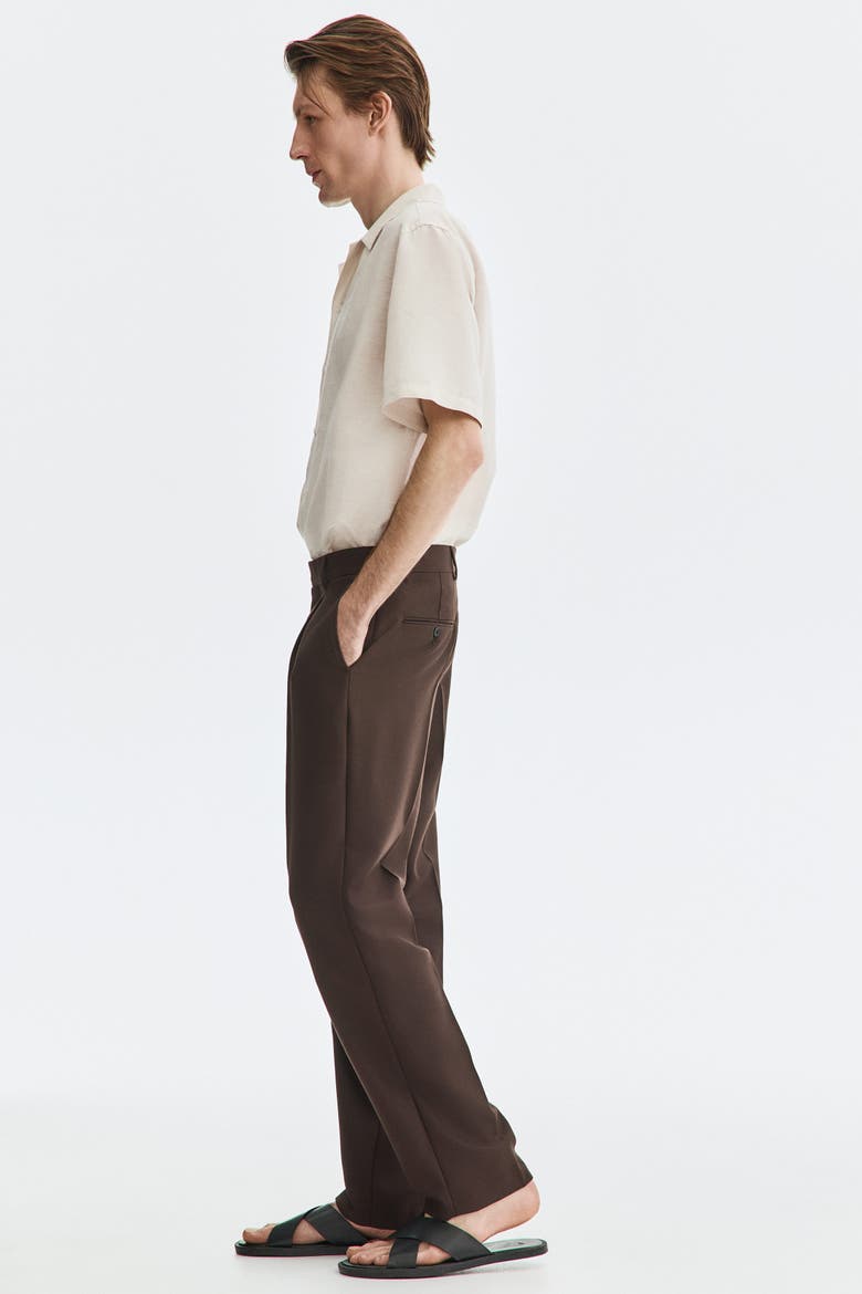 Relaxed-Fit Linen-Blend Resort Shirt, Alternate, color, Light beige