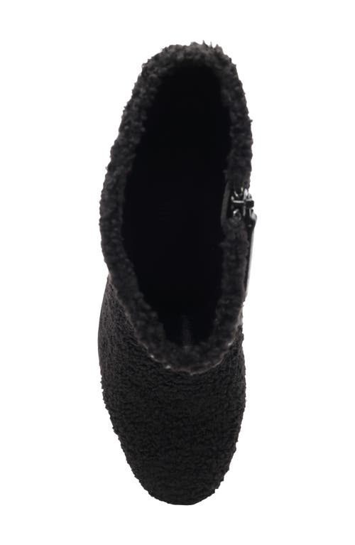Sanctuary Emmet Faux Shearling Platform Bootie In Black