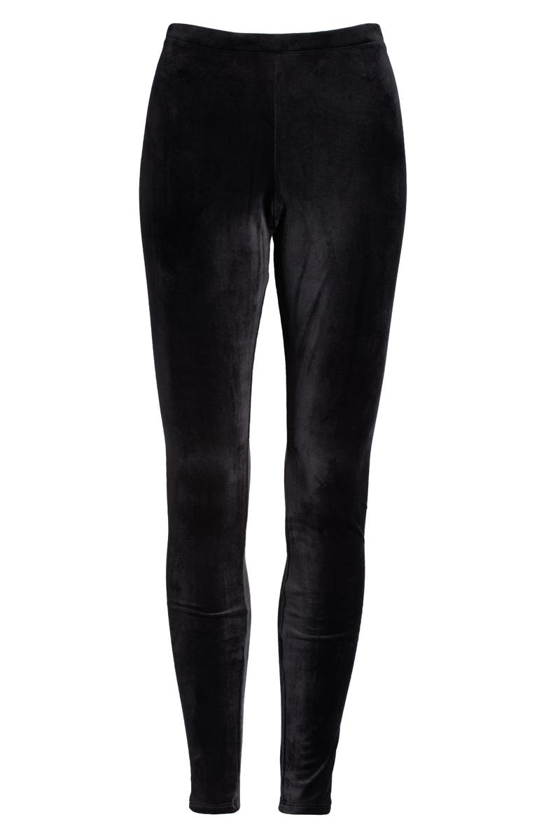 Felina Velour Leggings, Alternate, color, Black