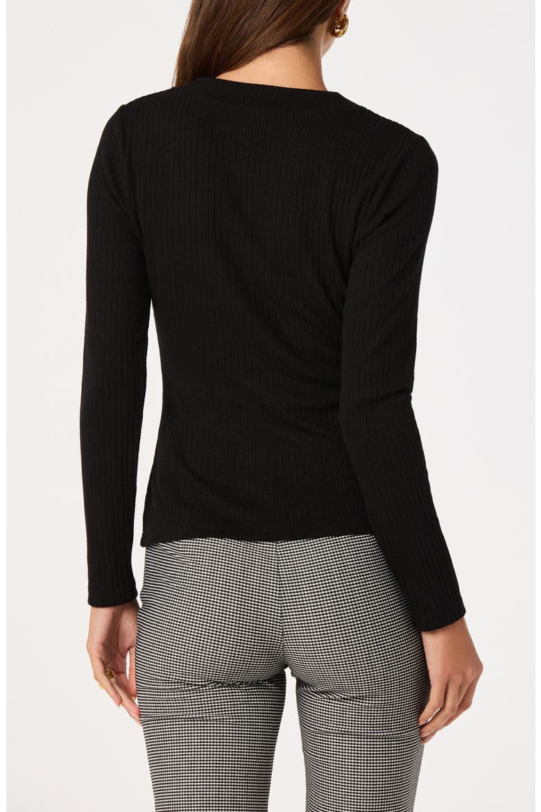 McKenzie V-Neck Cardigan, Alternate, color, BLACK