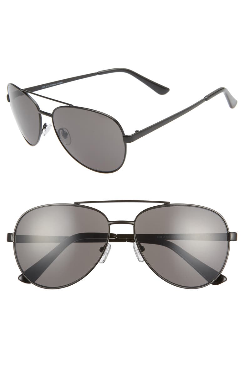 The Rail Rhett 60mm Aviator Sunglasses, Main, color, 