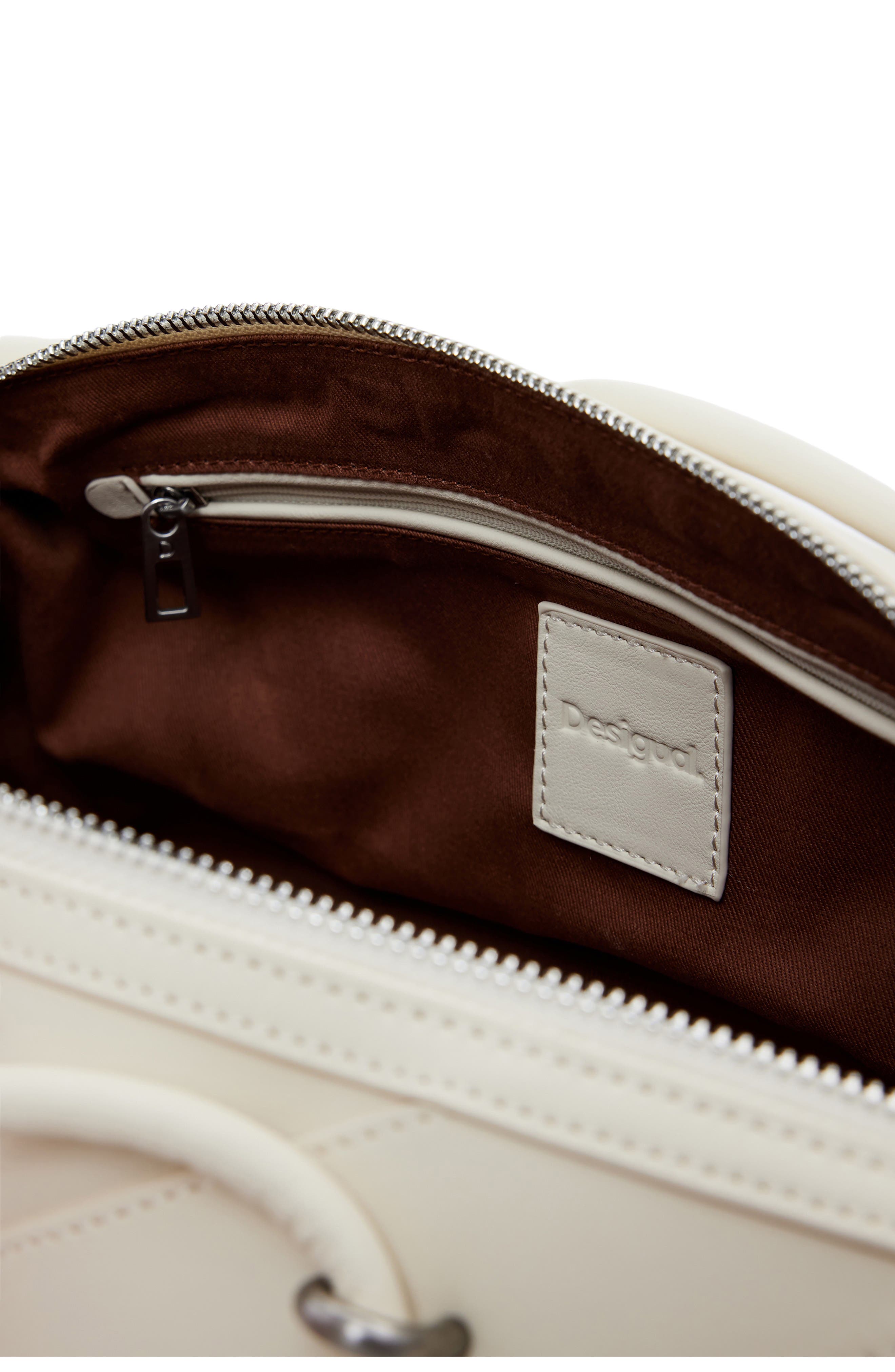 Desigual Woven Shoulder Bag, Alternate, color, Solid