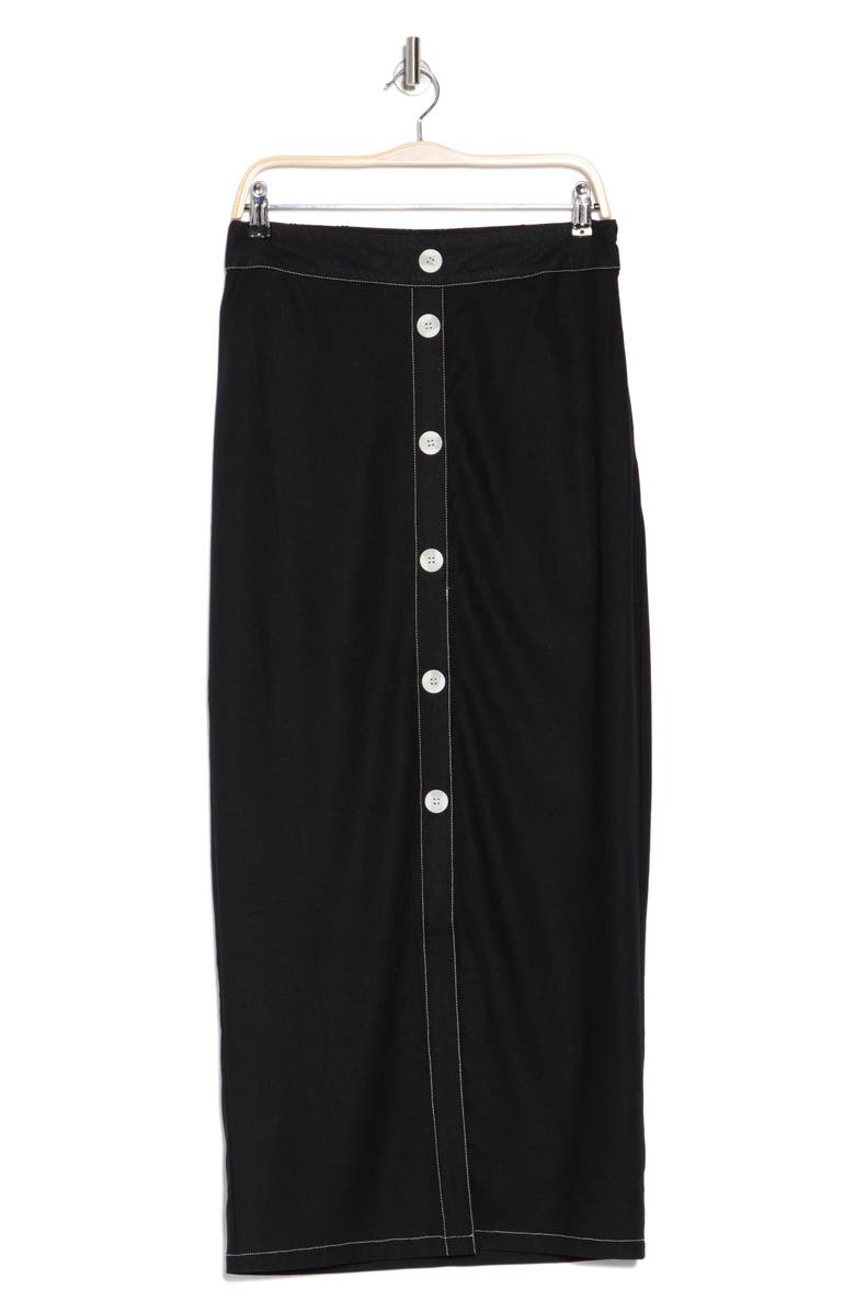 BY DESIGN Abby Button Front Maxi Skirt, Alternate, color, 
